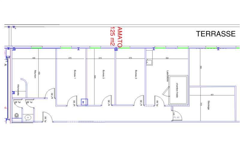 Bureau à vendre de 130 m² à Grigny - 91350 plan - 1