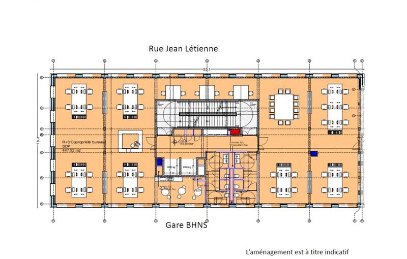 Bureau à vendre de 976 m² à Lens - 62300 plan - 1