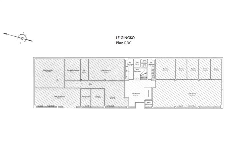 Bureau en vente de 1 458 m² à Les Ulis - 91940 plan - 1