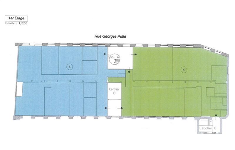 Vente de bureau de 1 650 m² à Loos - 59120 plan - 1