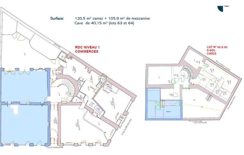 Bureau à vendre de 226 m² à Lyon 4 - 69004 plan - 1