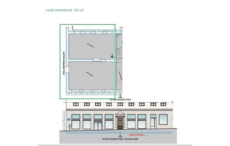 Bureau à vendre de 155 m² à Lyon 4 - 69004 plan - 1