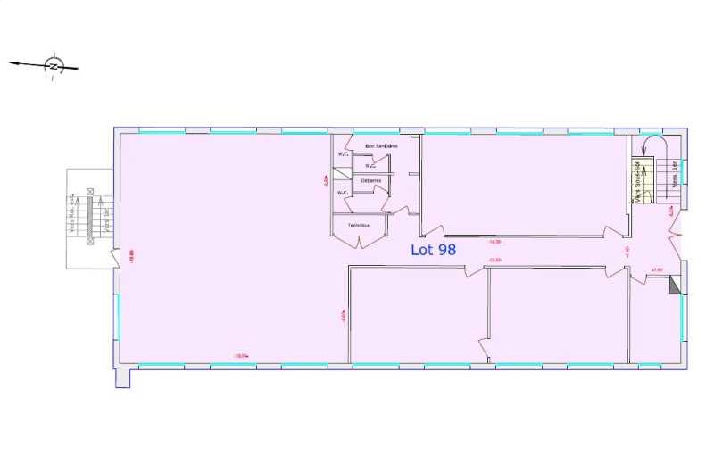 Bureau à vendre de 545 m² à Lyon 7 - 69007 plan - 1