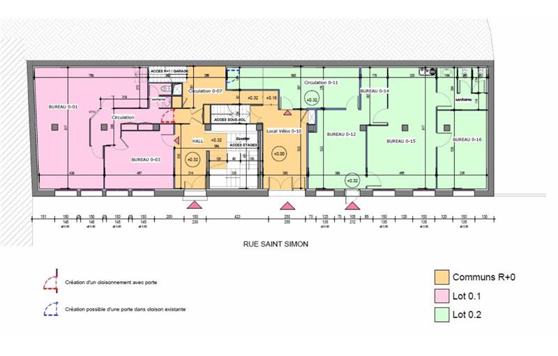 Bureau à vendre de 696 m² à Lyon 9 - 69009 plan - 1