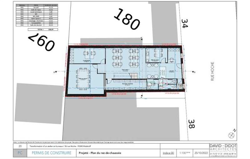 Vente de bureau de 279 m² à Malakoff - 92240 plan - 1