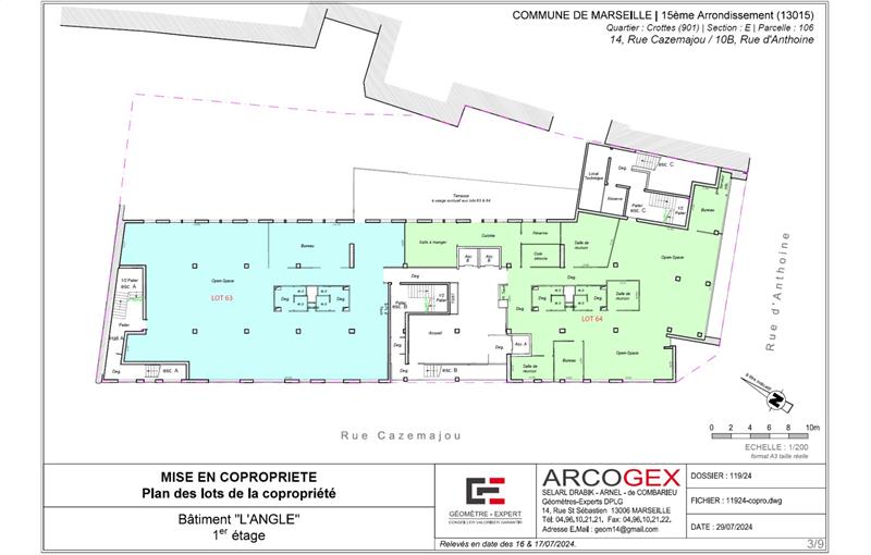 Vente de bureau de 4 876 m² à Marseille 2 - 13002 plan - 1