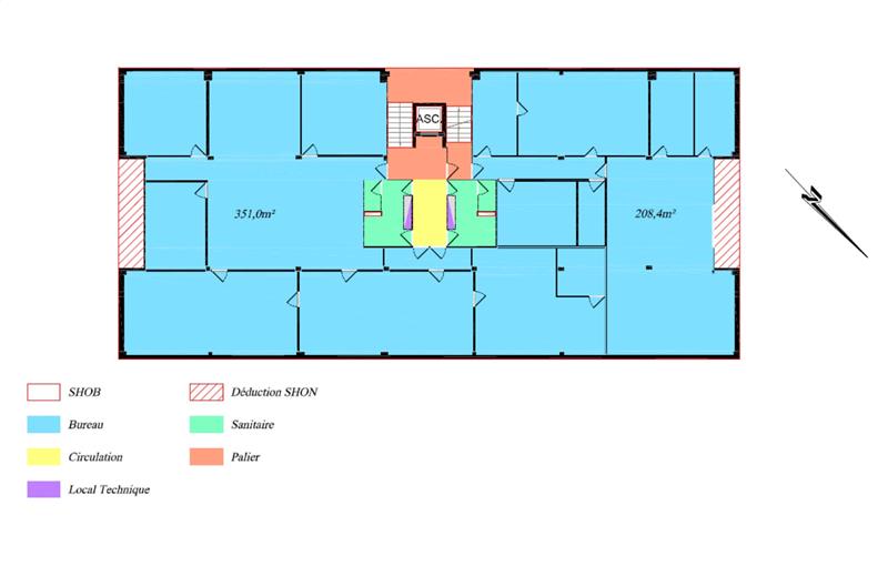 Bureau à acheter de 1 860 m² à Mérignac - 33700 plan - 1