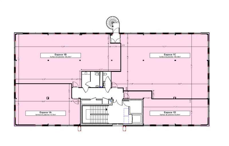 Achat de bureau de 463 m² à Mérignac - 33700 plan - 1