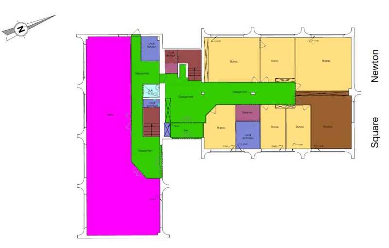 Bureau à acheter de 1 302 m² à Montigny-le-Bretonneux - 78180 plan - 1