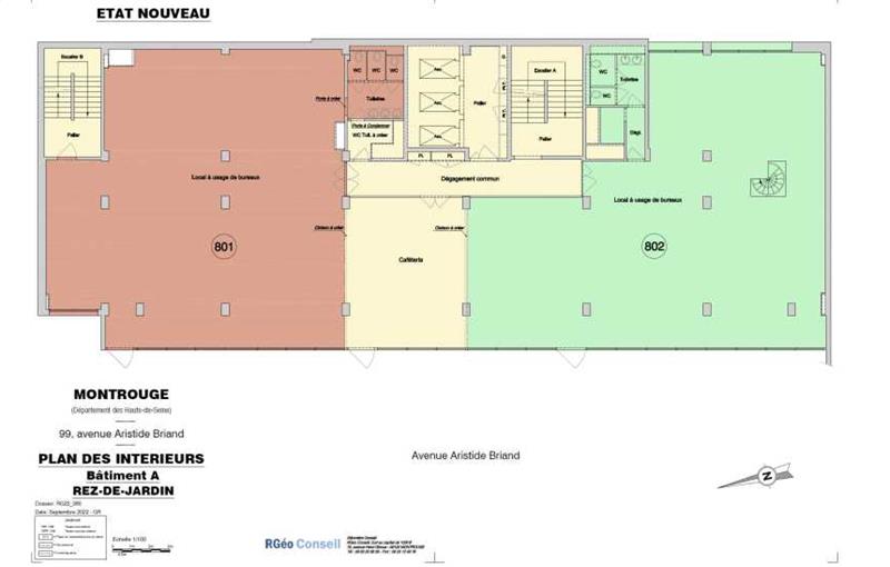 Bureau à vendre de 2 509 m² à Montrouge - 92120 plan - 1