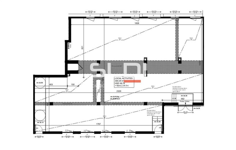 Vente de bureau de 300 m² à Nanterre - 92000 plan - 1