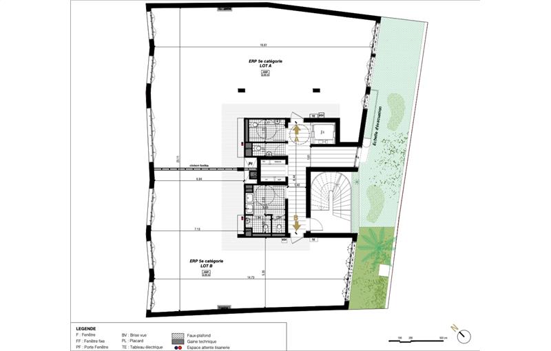 Vente de bureau de 671 m² à Nantes - 44000 plan - 1