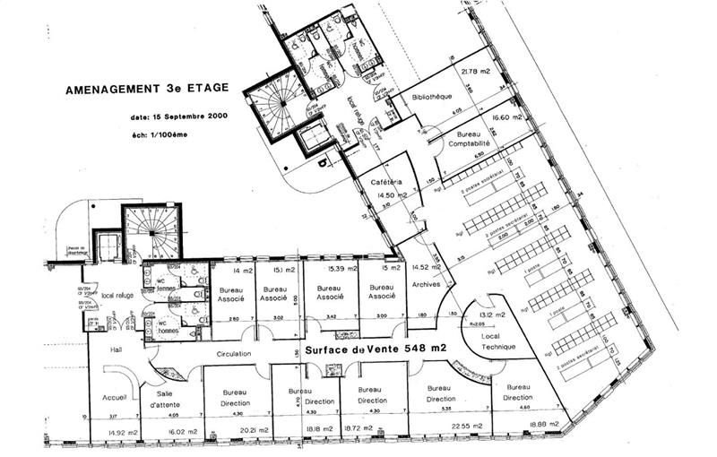 Bureau à vendre de 543 m² à Nantes - 44000 plan - 1