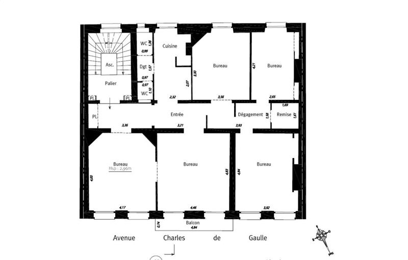 Vente de bureau de 572 m² à Neuilly-sur-Seine - 92200 plan - 1