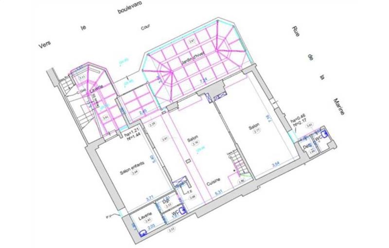 Bureau à acheter de 394 m² à Neuilly-sur-Seine - 92200 plan - 1