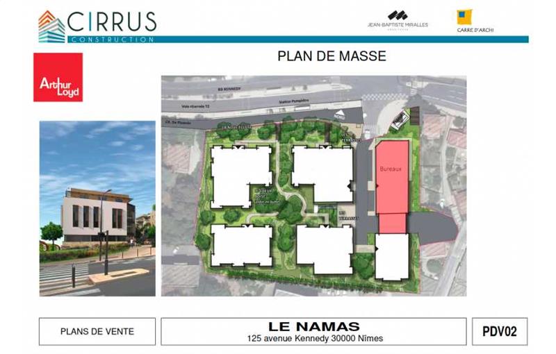 Vente de bureau de 1 614 m² à Nîmes - 30000 plan - 1