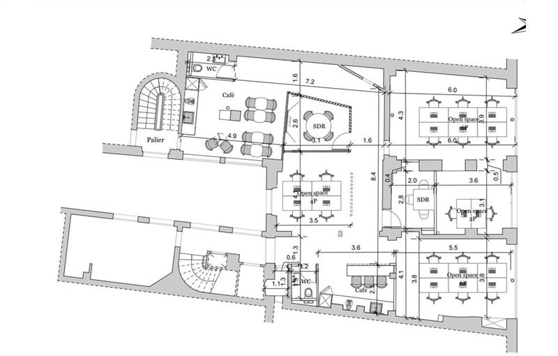 Vente de bureau de 150 m² à Paris 10 - 75010 plan - 1