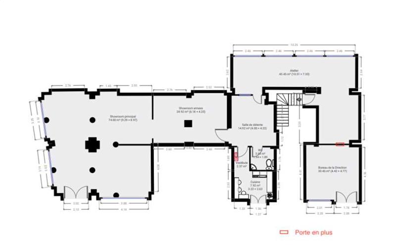 Vente de bureau de 265 m² à Paris 11 - 75011 plan - 1