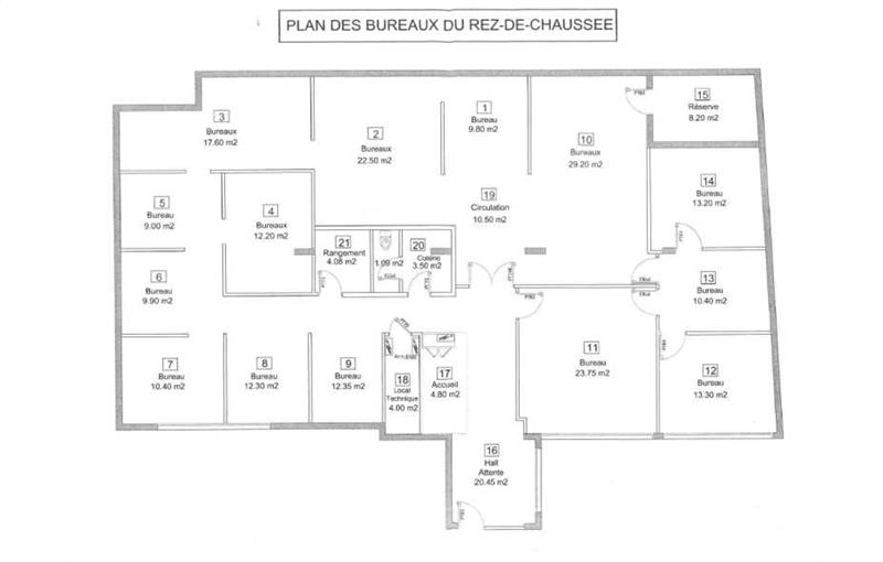 Achat de bureau de 340 m² à Paris 12 - 75012 plan - 1