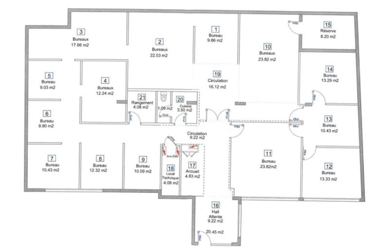 Achat de bureau de 339 m² à Paris 12 - 75012 plan - 1