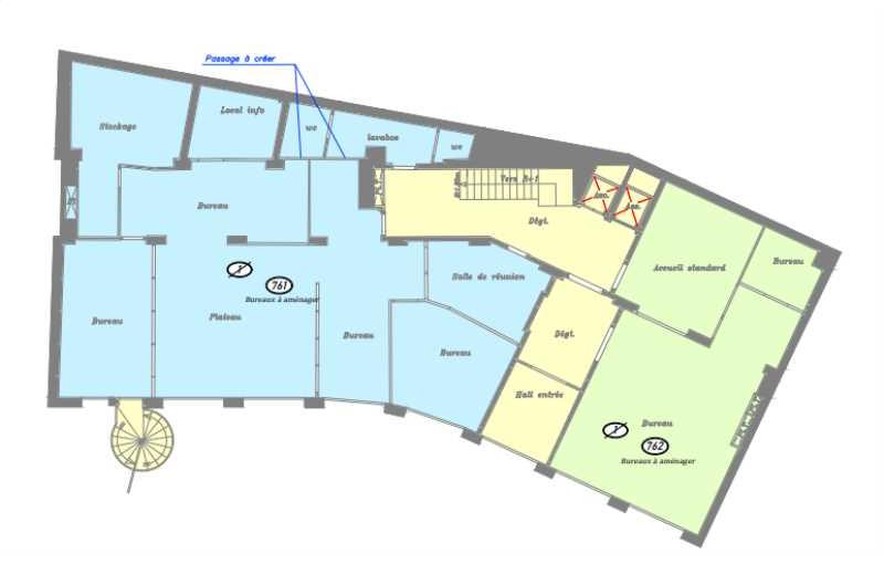 Bureau à acheter de 1 398 m² à Paris 13 - 75013 plan - 1