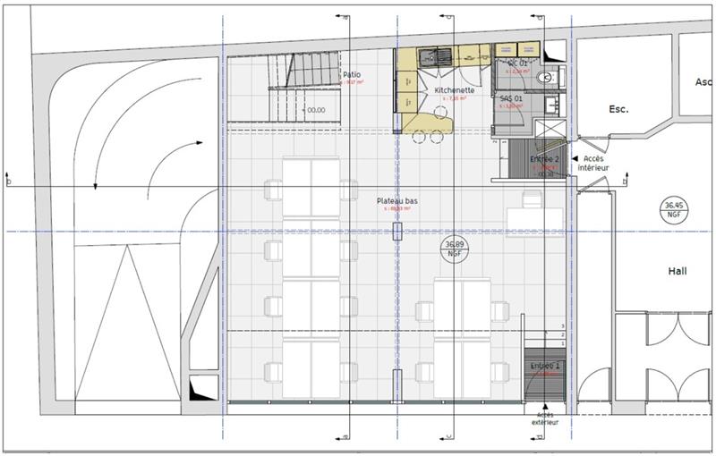 Vente de bureau de 220 m² à Paris 13 - 75013 plan - 1