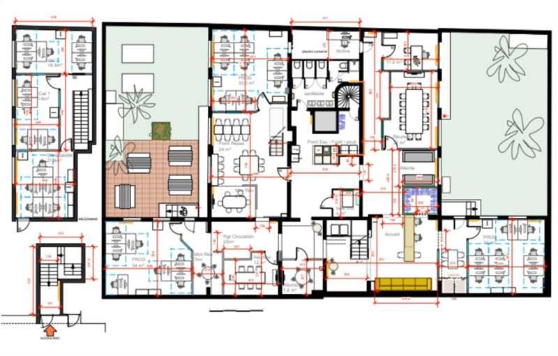 Vente de bureau de 460 m² à Paris 15 - 75015 plan - 1