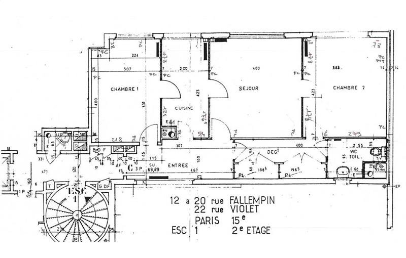 Vente de bureau de 69 m² à Paris 15 - 75015 plan - 1