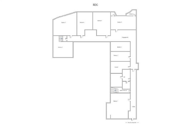 Vente de bureau de 182 m² à Paris 17 - 75017 plan - 1