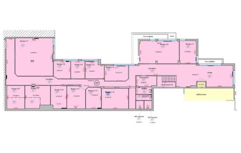 Vente de bureau de 416 m² à Paris 18 - 75018 plan - 1