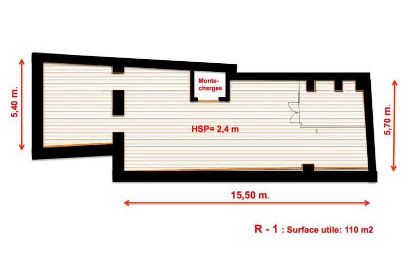 Vente de bureau de 240 m² à Paris 3 - 75003 plan - 1