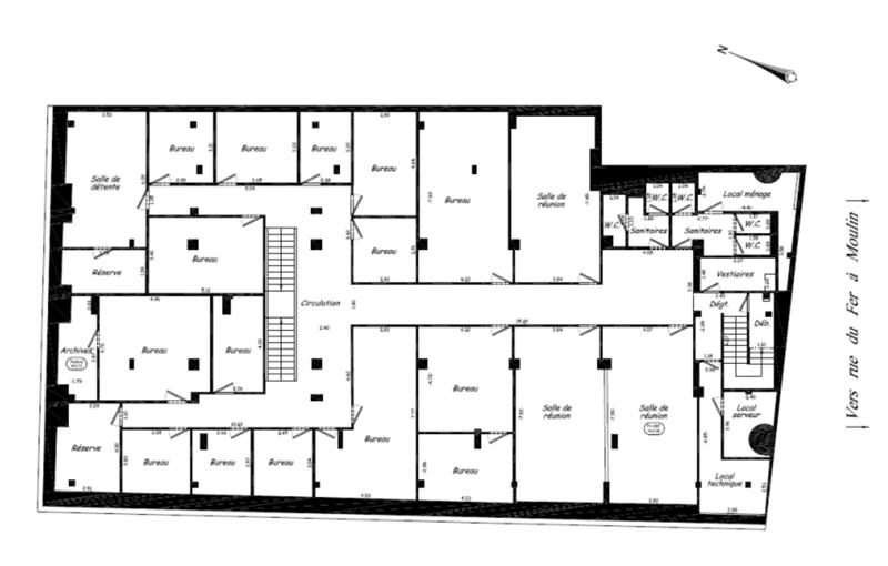 Vente de bureau de 1 225 m² à Paris 5 - 75005 plan - 1