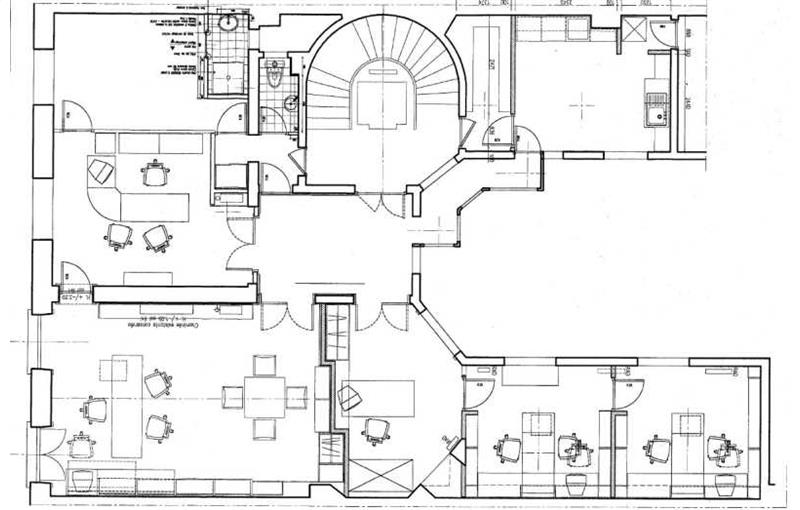 Vente de bureau de 132 m² à Paris 8 - 75008 plan - 1