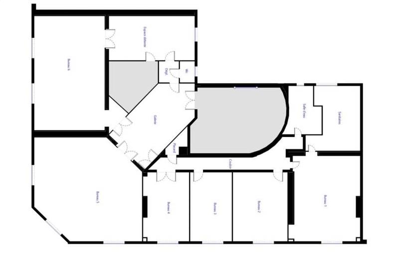 Vente de bureau de 180 m² à Paris 8 - 75008 plan - 1