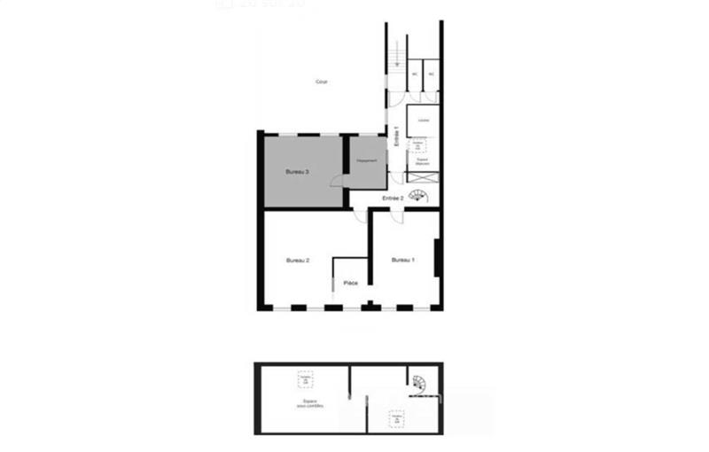 Vente de bureau de 132 m² à Paris 9 - 75009 plan - 1