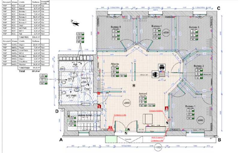 Bureau à acheter de 201 m² à Rodez - 12000 plan - 1