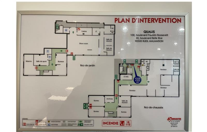 Bureau en vente de 645 m² à Rueil-Malmaison - 92500 plan - 1