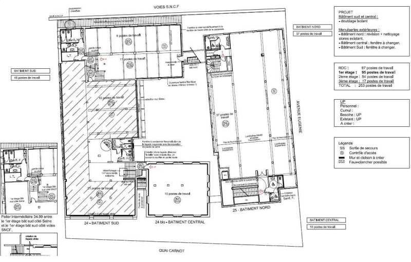 Bureau à vendre de 3 258 m² à Saint-Cloud - 92210 plan - 1