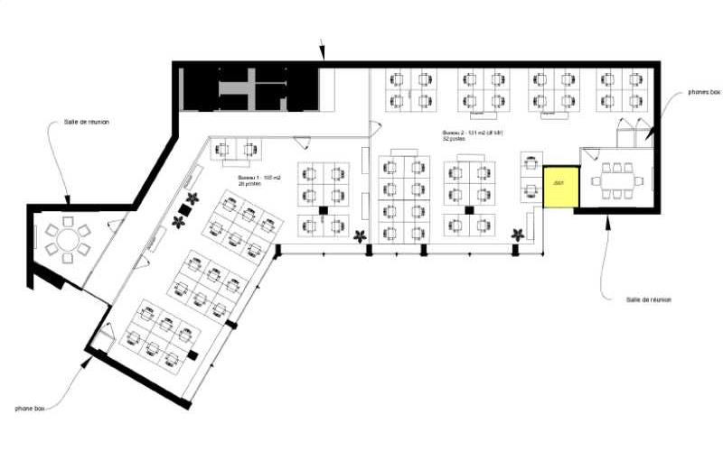 Bureau à acheter de 325 m² à Saint-Cloud - 92210 plan - 1