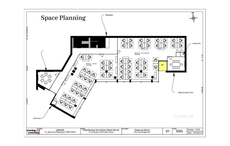 Bureau à acheter de 325 m² à Saint-Cloud - 92210 plan - 1