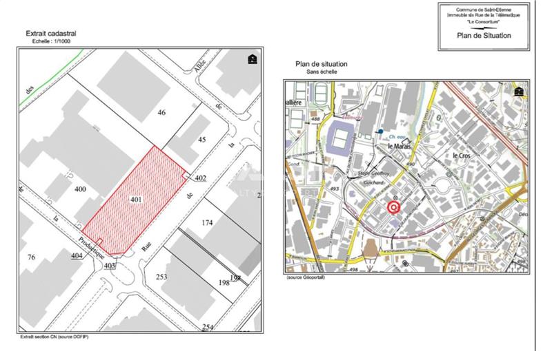 Achat de bureau de 1 214 m² à Saint-Étienne - 42000 plan - 1