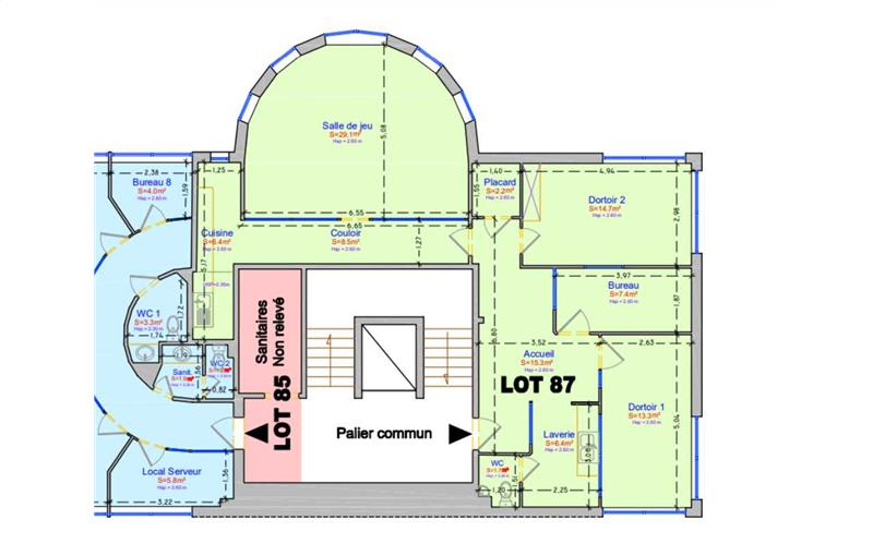 Vente de bureau de 105 m² à Saint-Grégoire - 35760 plan - 1