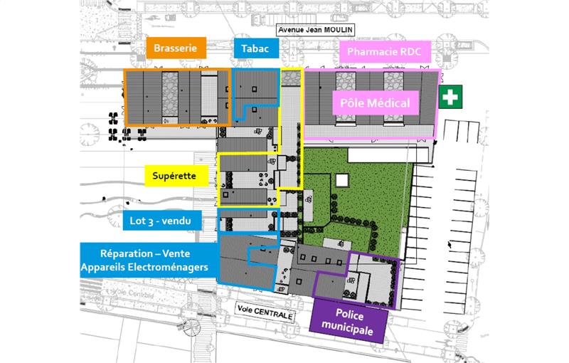 Bureau en vente de 227 m² à Saint-Laurent-de-Mure - 69720 plan - 1