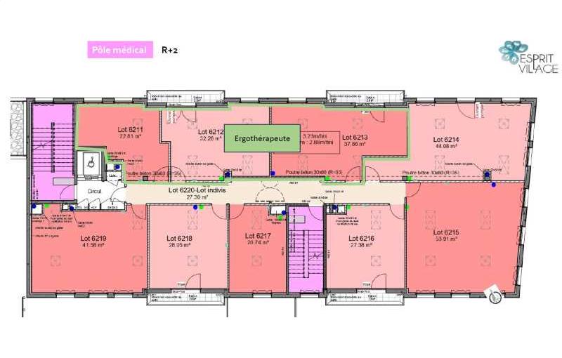 Bureau à acheter de 227 m² à Saint-Laurent-de-Mure - 69720 plan - 1