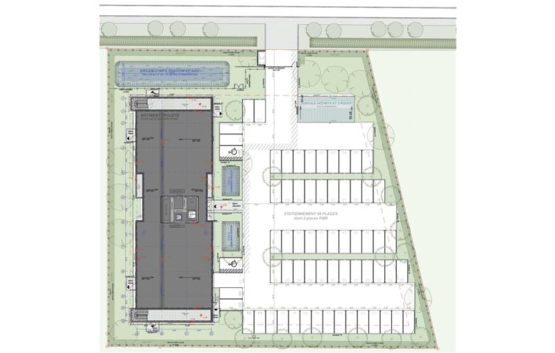 Bureau à vendre de 1 153 m² à Saint-Martin-du-Vivier - 76160 plan - 1