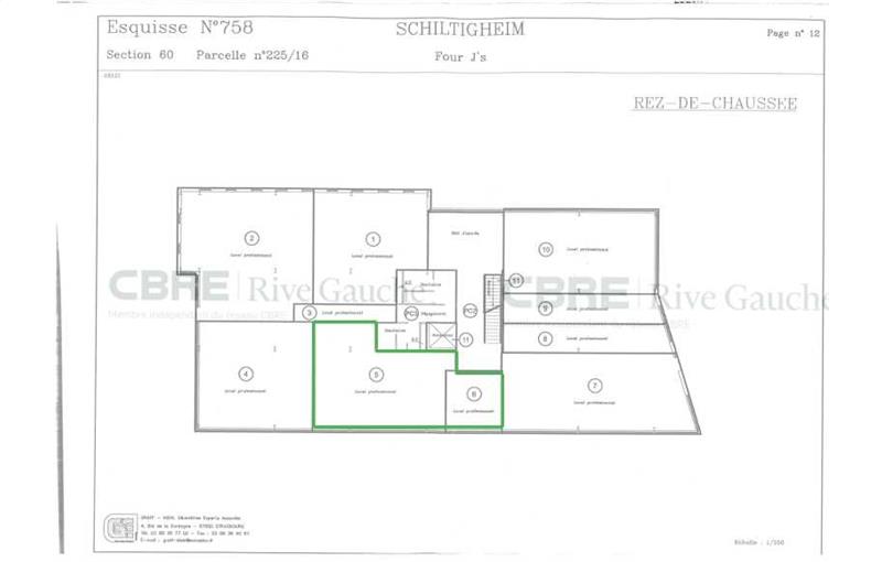 Bureau à vendre de 110 m² à Schiltigheim - 67300 plan - 1