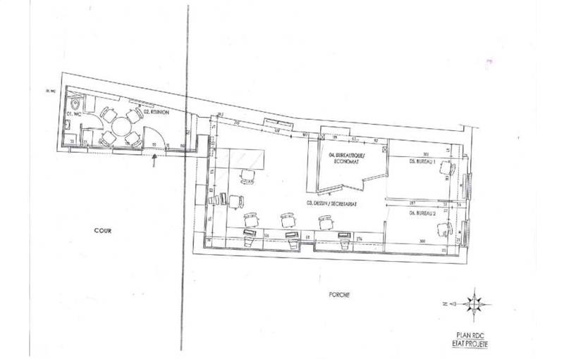 Bureau à acheter de 53 m² à Sèvres - 92310 plan - 1