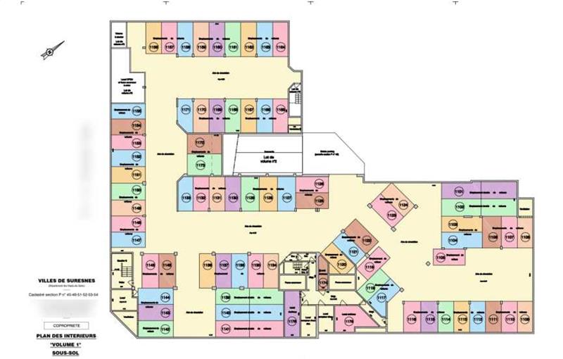 Bureau à acheter de 1 363 m² à Suresnes - 92150 plan - 1