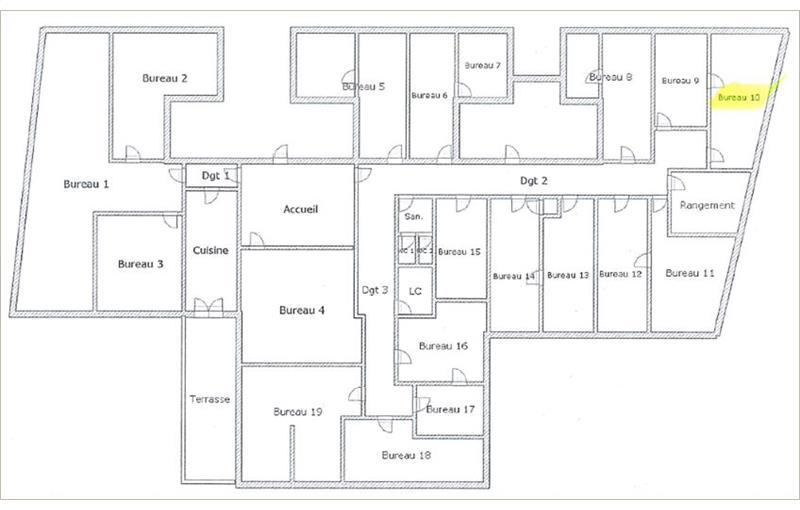 Vente de bureau de 532 m² à Toulouse - 31000 plan - 1