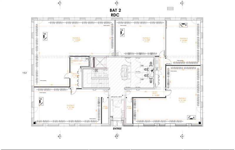 Vente de bureau de 450 m² à Treillières - 44119 plan - 1